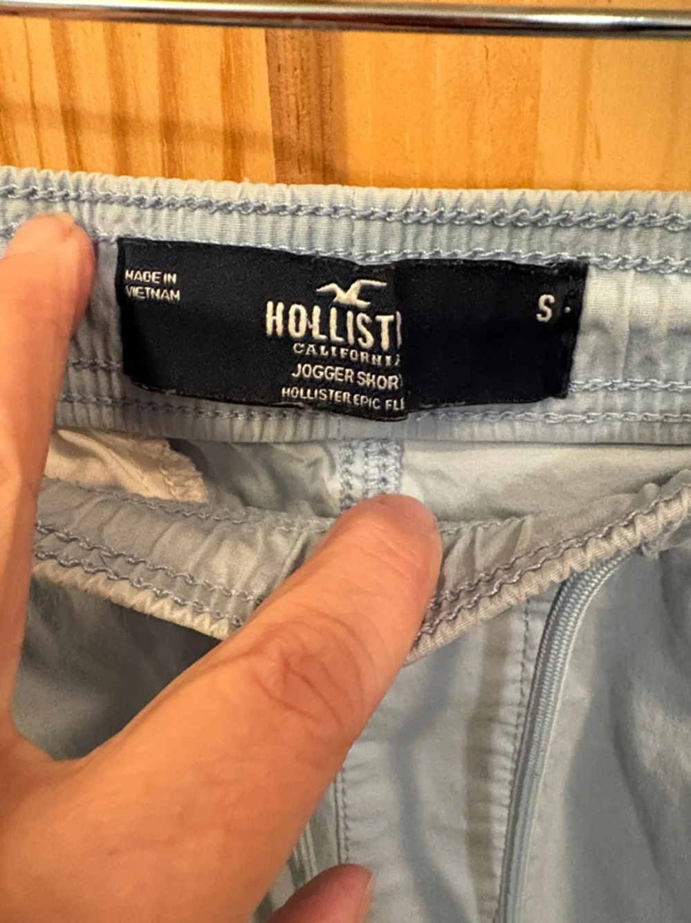 Hollister Men’s Stretch Joggers Light Blue Sz S